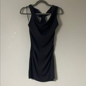 Divided Elegant Brown Sleeveless Mini Dress